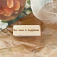 Holzstempel "But there is happiness", Stempel, Laserstempel, samesjournal