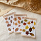 Herbstblätter III Stickersheet