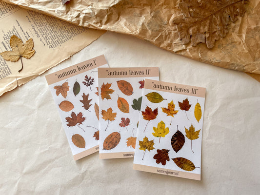 Herbstblätter III Stickersheet