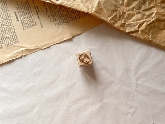 Tampon en bois givré, tampon, tampon laser, samesjournal