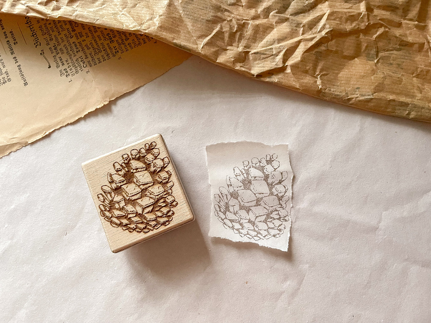 Wooden stamp frosty, stamp, laser stamp, samesjournal