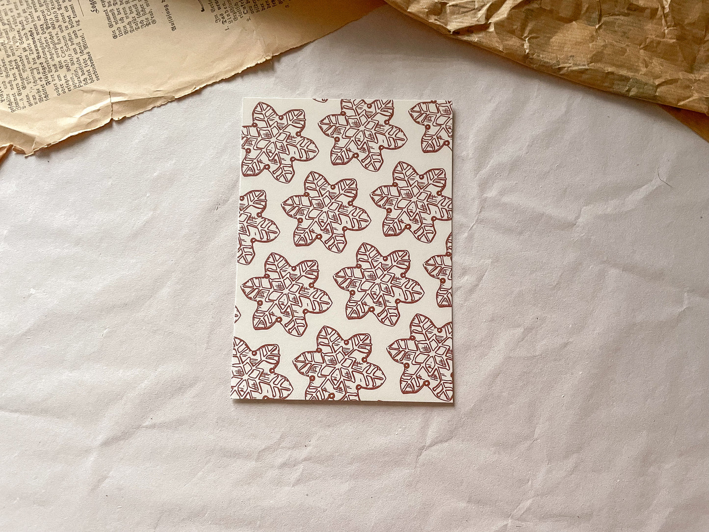 Postkarte, Set winterlich