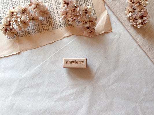 Holzstempel "strawberry"
