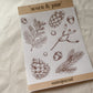 Acorns & Pine Stickersheet