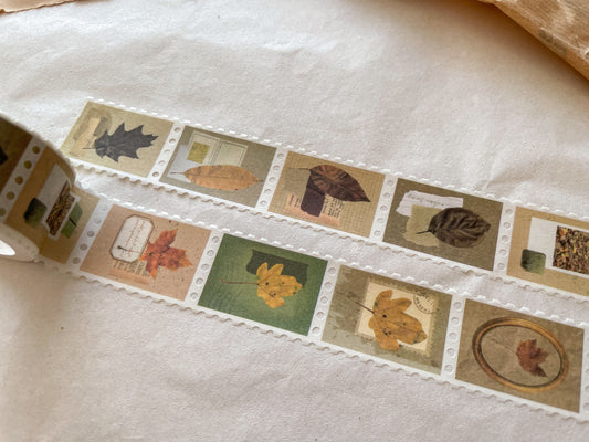 Stamp Washi Tape Herbstblätter dekoriert