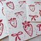 Linoldruck Erdbeeren