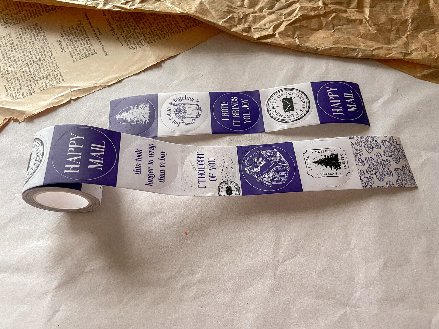 Sticker Tape winter, blau