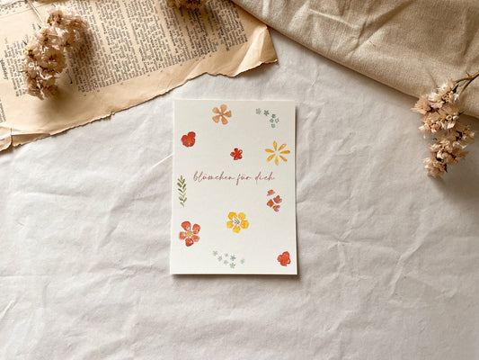 Postkarte "Blümchen für dich"
