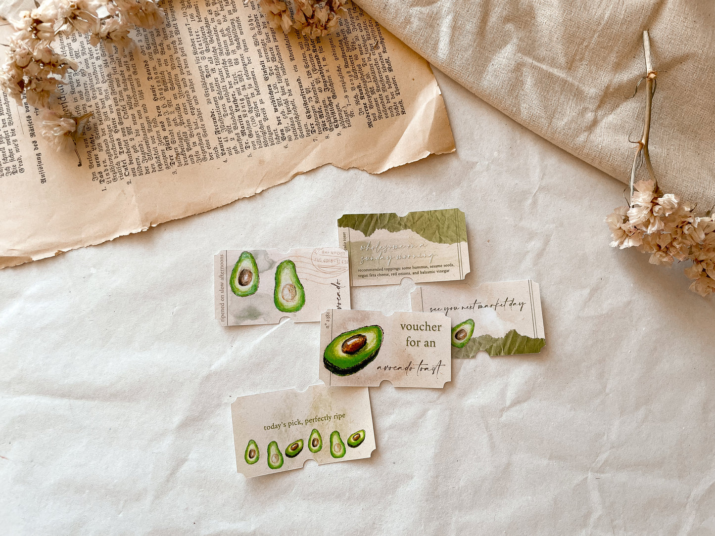 Avocado Tickets Sticker