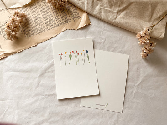 Postkarte "Blumen"