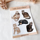 Katzen Stickersheet