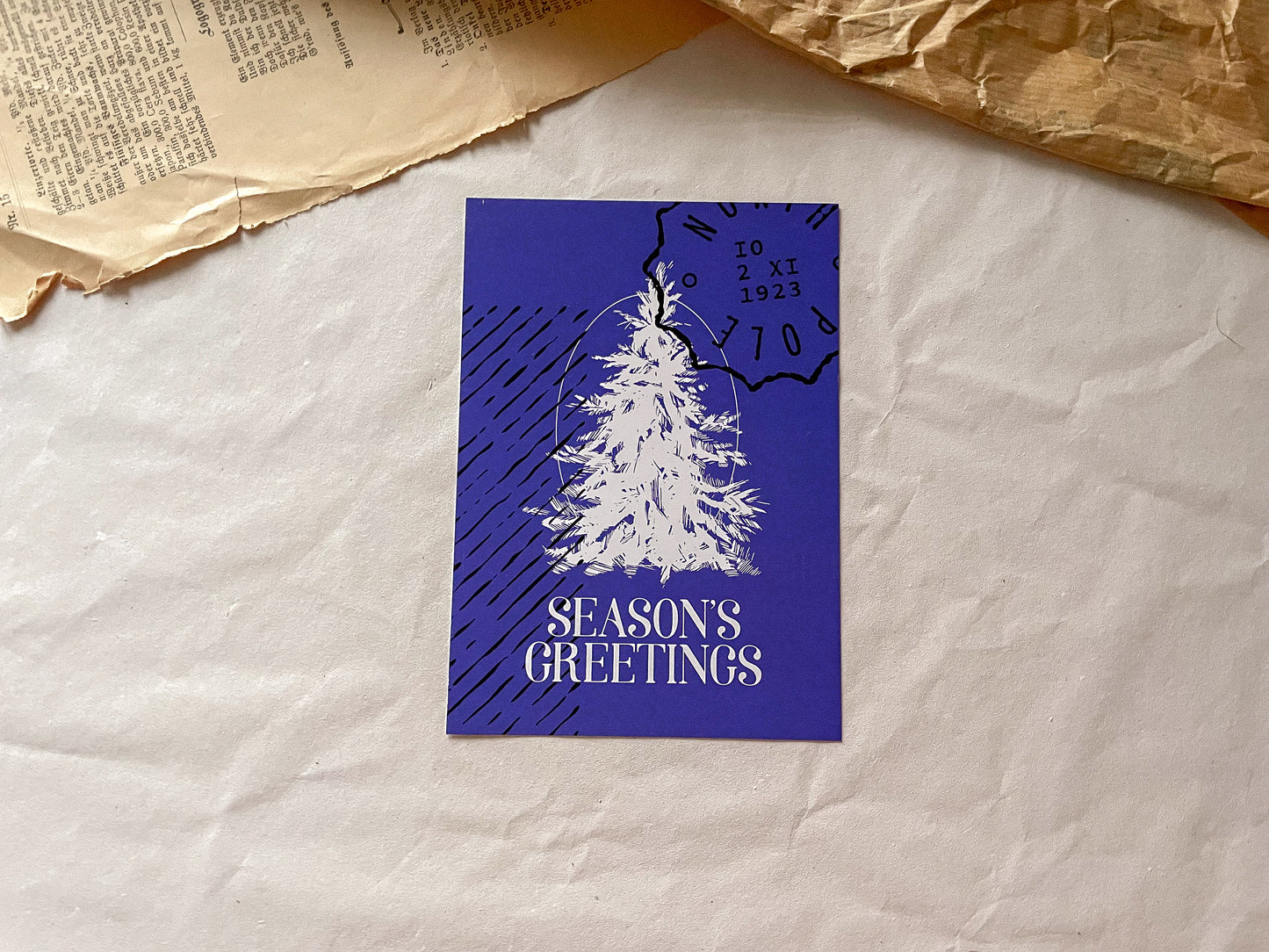 Postkarte, Set winterlich