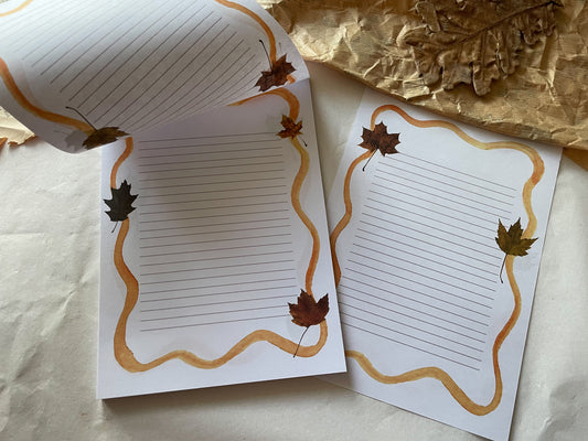 Block Briefpapier Herbst