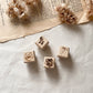 Tampon en bois mini fleurs