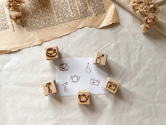 Holzstempel Mini Kaffee Date