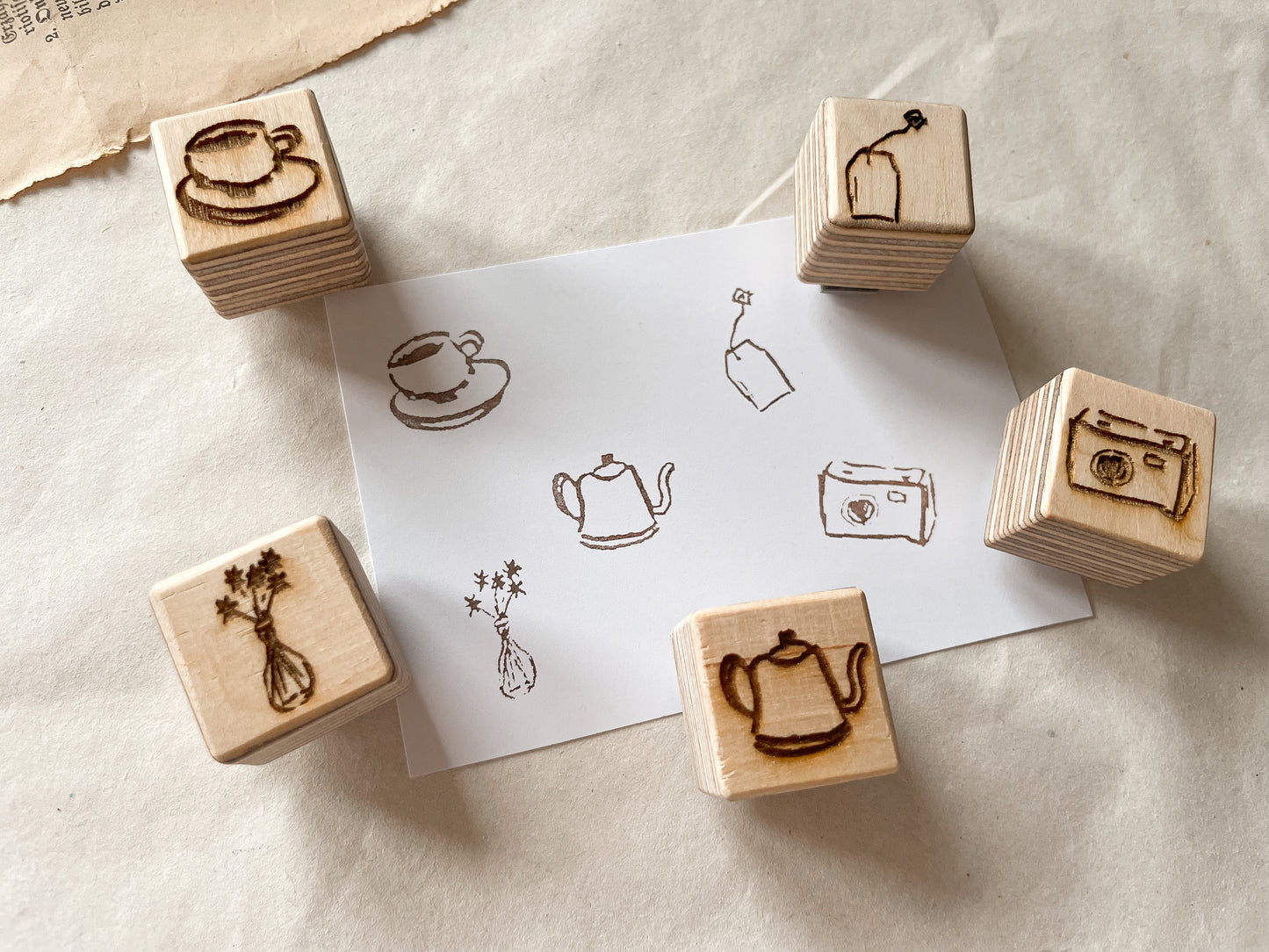Holzstempel Mini Kaffee Date