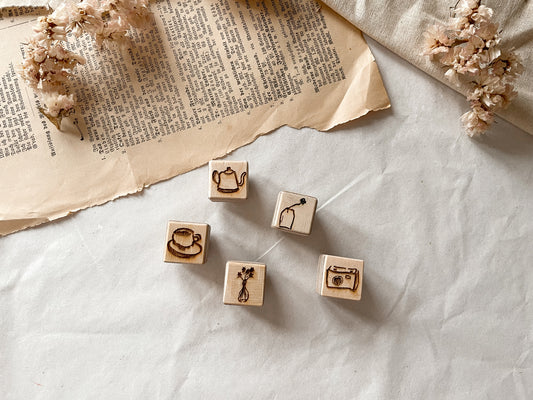 Holzstempel Mini Kaffee Date