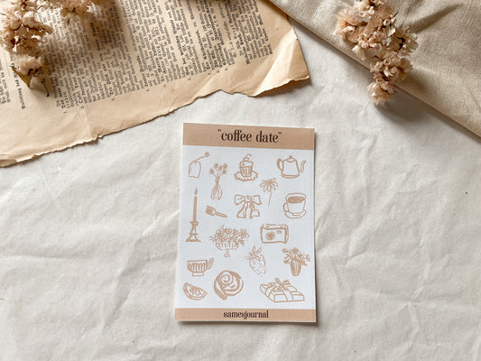 Coffee date Stickersheet
