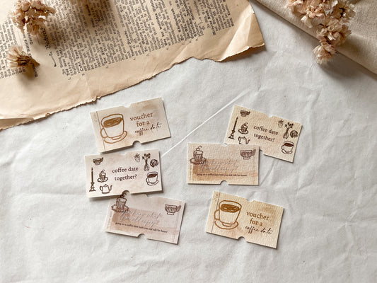 Coffee Date Tickets Sticker