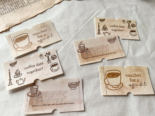 Coffee Date Tickets Sticker