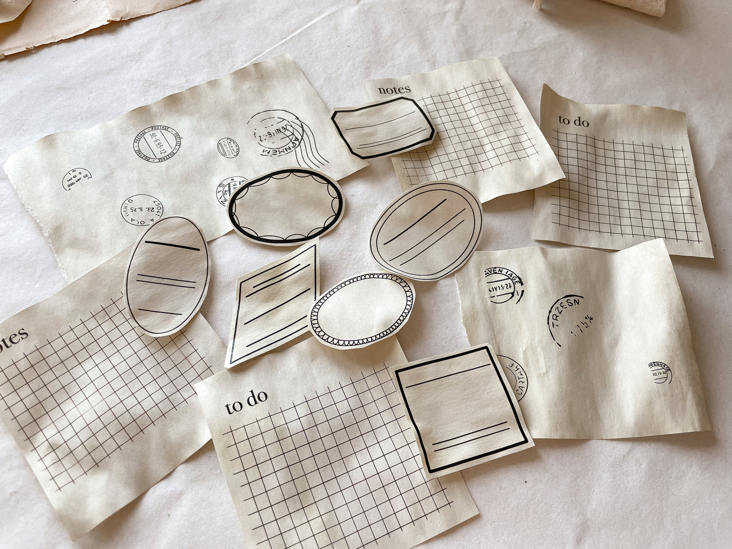 Papier Set gefärbt, Granatapfel