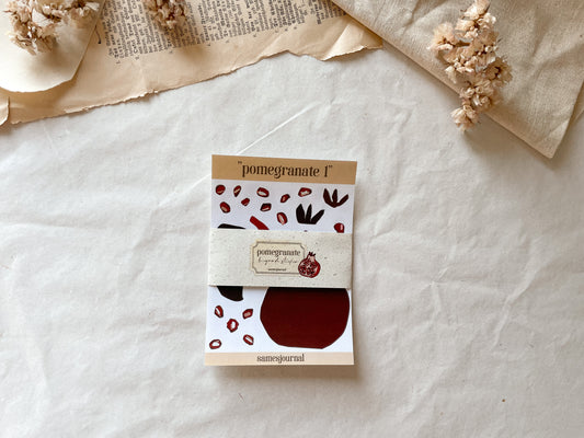 Granatapfel B-Ware Sticker Set