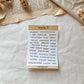 Words V, Stickersheet