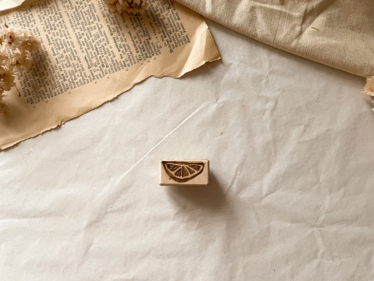 Holzstempel Orangenscheibe klein