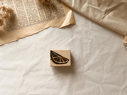 Holzstempel Orangenscheibe groß