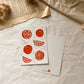 Postkarte "Linolschnitt Orangen"