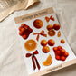 Orangen Foto Stickersheet