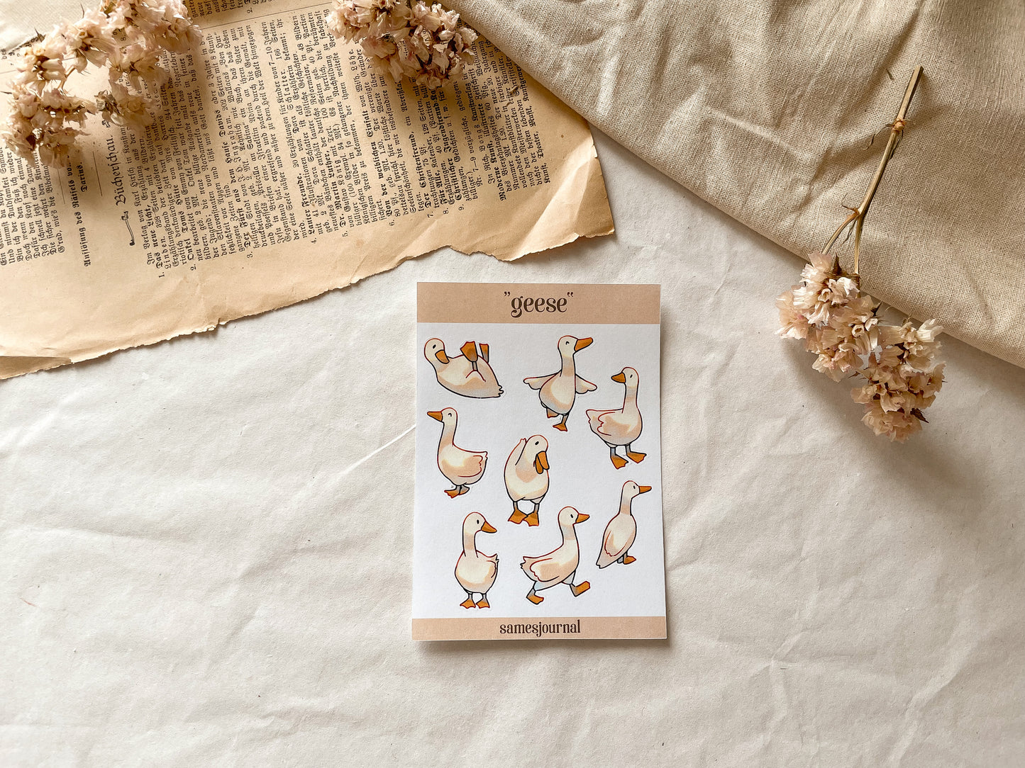 Gänse Stickersheet, Goose - samesjournal