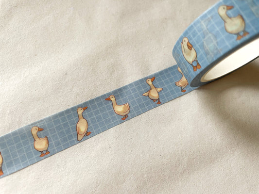 Washi Tape Gänse, Klebeband, Enten, blau, Washis, Papier Washi, - samesjournal