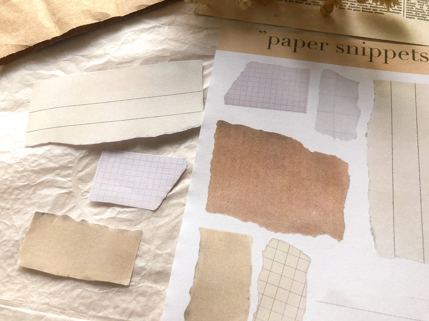 Printable "paper snippets"