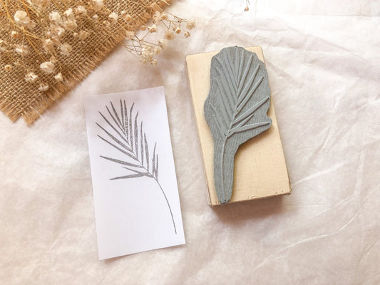 Wooden stamp large fern, stamp, laser stamp, samesjournal