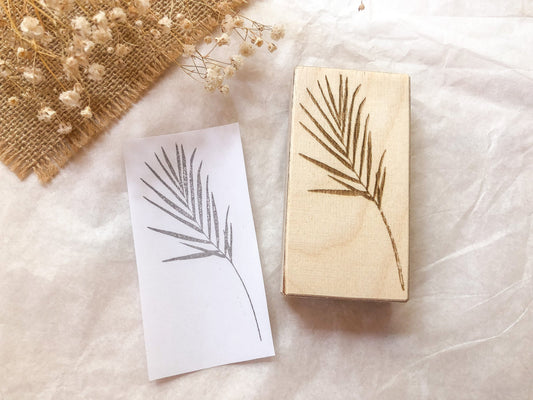 Wooden stamp large fern, stamp, laser stamp, samesjournal