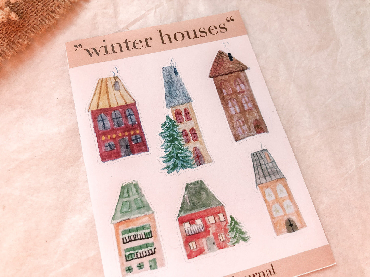 Häuser Sticker, Aufkleber, Architektur, Haus  -samesjournal