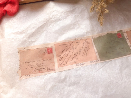 Lettres en ruban Washi, ruban adhésif, courrier vintage, lettres, washi, papier Washi - samesjournal