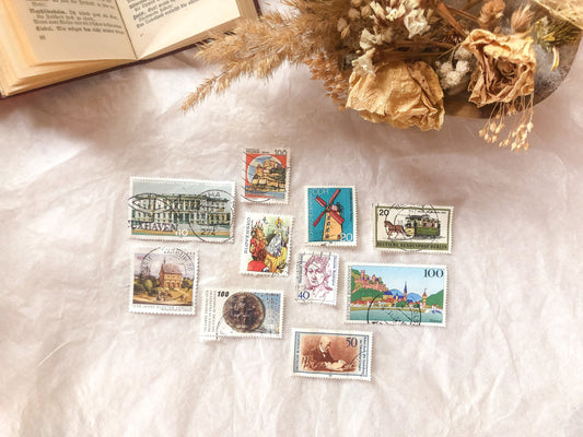 Briefmarken Set - Deutschland, 10 Stück, gestempelt - samesjournal