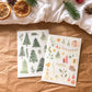 Print-on Sticker, Weihnachten, Rub-On, Stickersheet, Aufkleber, Sticker, Winter - samesjournal