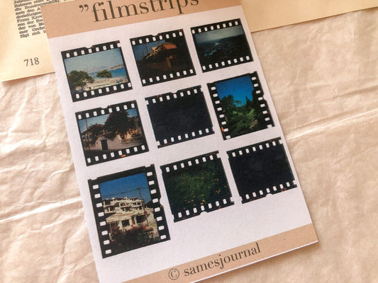 Film Sticker, Dias, vintage Aufkleber  -samesjournal