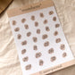 Nummern, Stickersheet, Sticker, Aufkleber, Datum, Zahlen, Journal - samesjournal