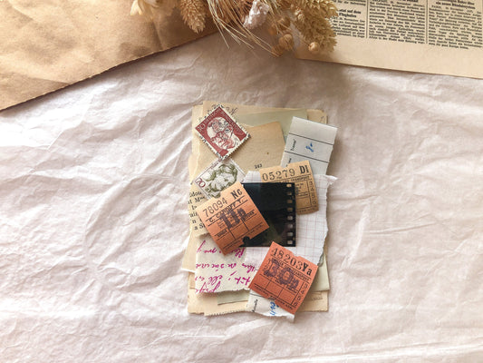 Vintage Scraps Bundle, 15 Stück, Papier Bündel, samesjournal