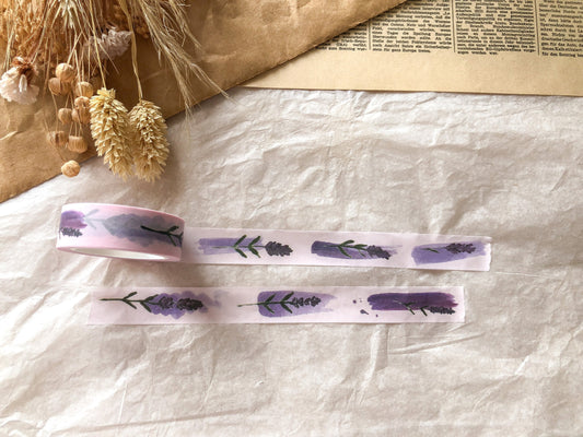Washi Tape Lavendel, Klebeband, Blumen, Washis, Papier Washi, - samesjournal