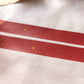 Washi Tape Sterne, Klebeband, Rot, weihnachtlich, Gold Folie, Washis, Papier Washi - samesjournal