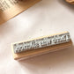 Holzstempel "There was silence", Winter, Stempel, Laserstempel, samesjournal