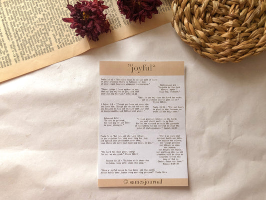 joyful Bibel Verse Stickersheet, samesjournal